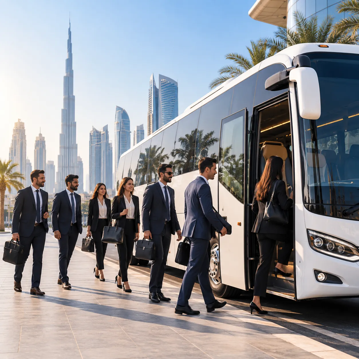 Staff transportation service in Dubai